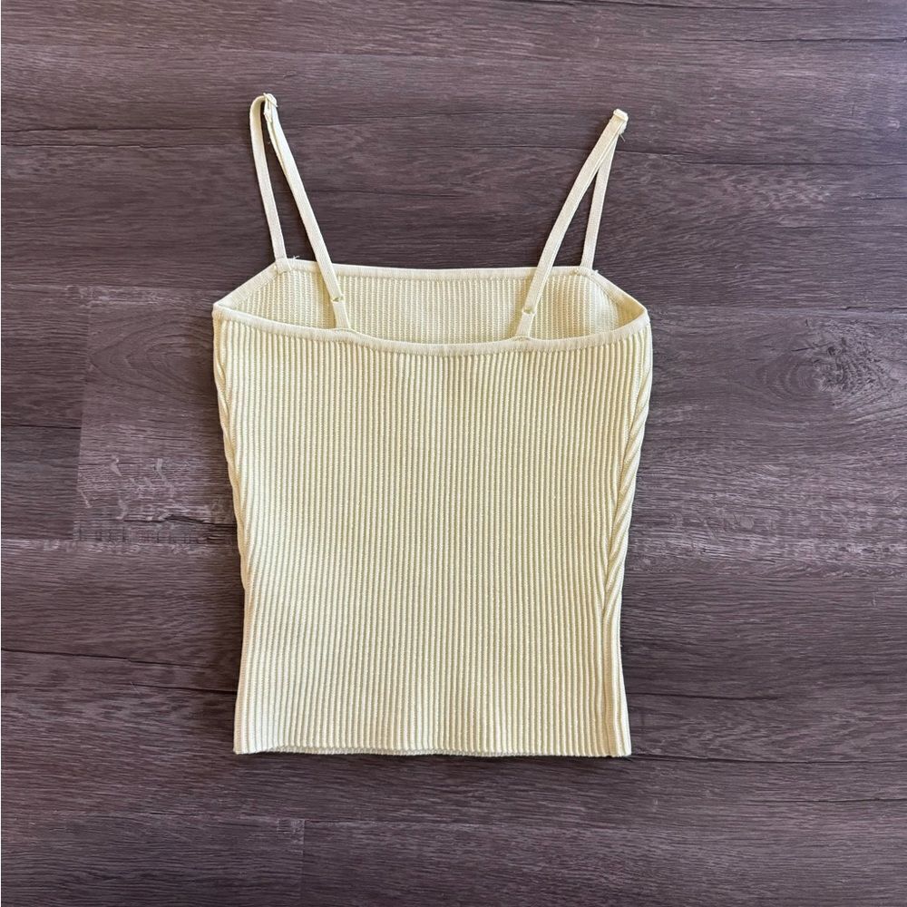 Babaton Contour Chamomile Yellow Sculpt Knit Cami Tank - Picture 4 of 5